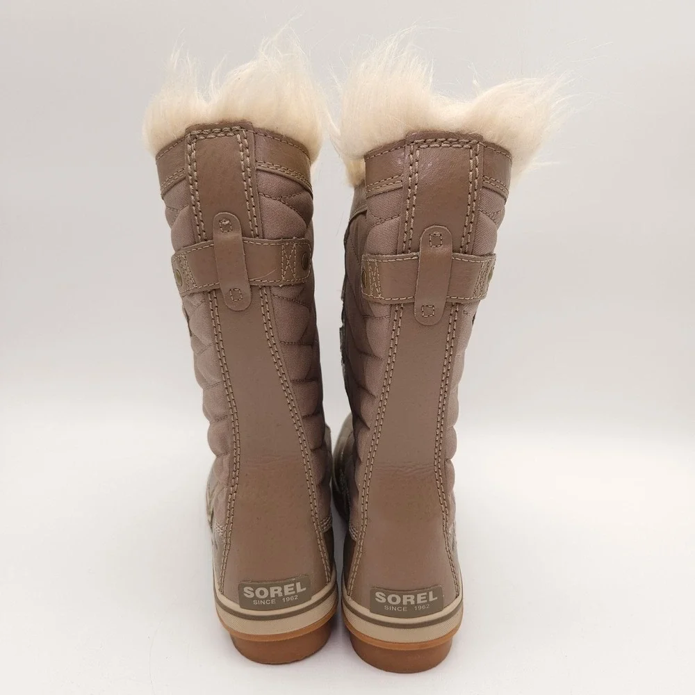 Sorel (Women's 7) Brown Tofino II Waterproof Winter Snow Rain Boots Faux Fur‎